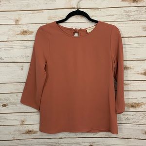 Everly Solid Back Bows Career 3/4 Sleeve B…